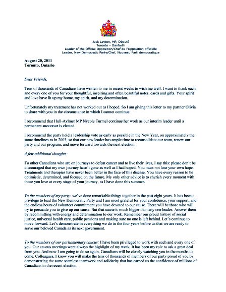 乐观胜绝望 爱心改变世界：林顿最后一封信